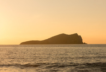 Naklejka na ściany i meble Cala Comte beach on the island of Ibiza, Balearic Islands.