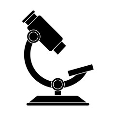 Microscope scientific tool icon vector illustration graphic design