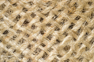 Photo texture of burlap light color made from natural linen material