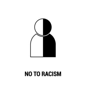 No To Racism Vector Icon