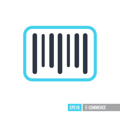 Barcode vector icon