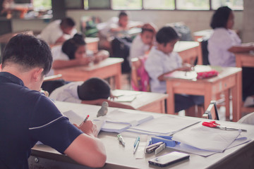 Thai Reading Examination  in primary school.