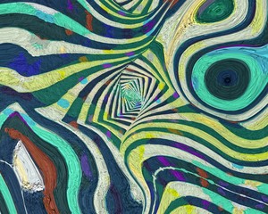 graphic illustration of liquid swirl marble pattern background in vivid classic tone color 