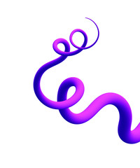 Fototapeta premium Trendy abstract colorful liquid shape, fluid element with pink gradient wave. May be used as background or mockup for card and web design, banners and posters