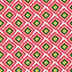 Geometric Ikat pattern