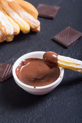Spanish and mexican dessert churros