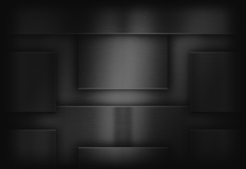 Dark metal abstract background, brushed surface