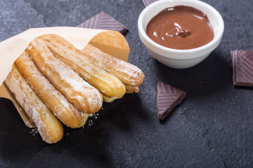 Spanish and mexican dessert churros