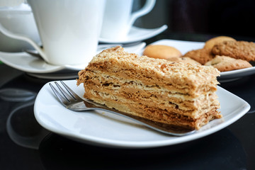 one slice of dessert ready to eat