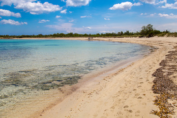 Il mare della riserva naturale di Torre Guaceto in Puglia
