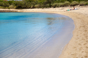 La spiaggia di Torre Guaceto in Puglia