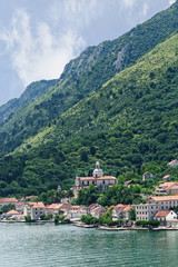 Fototapeta na wymiar Coastline in Kotor, Montenegro