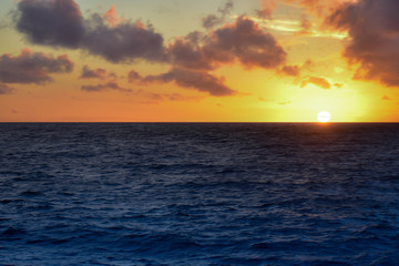 Colorful Sunset on the Ocean