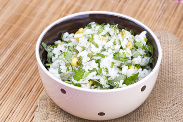 Rice pilaf with vegetables