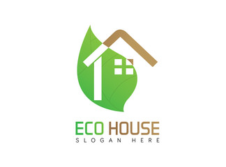 Eco house logo