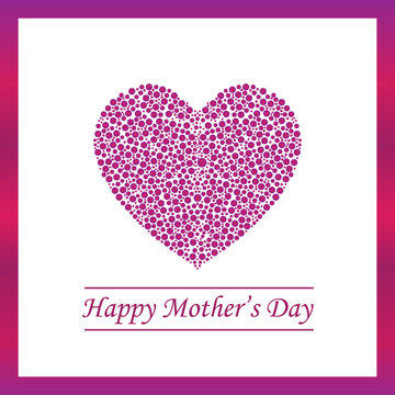 Happy Mother's Day card vector illustration. Free royalty images.