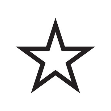 Star icon vector illustration. Free royalty images.