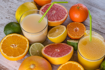 Citrus juices ready to serve IV