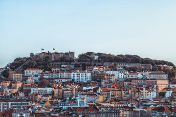 Obraz premium The Castle of St. George in Lisbon, Portugal.