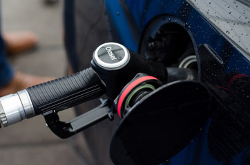 Filling diesel in station