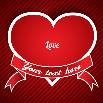 Valentine's day heart vector illustration