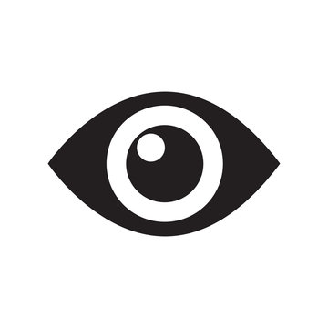 Eye icon vector illustration. Free royalty images.