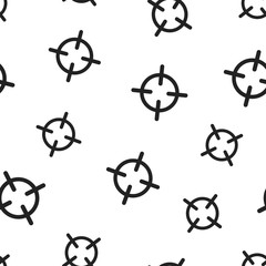 Fototapeta premium Target aim seamless pattern background. Business concept vector illustration. Darts game symbol pattern.