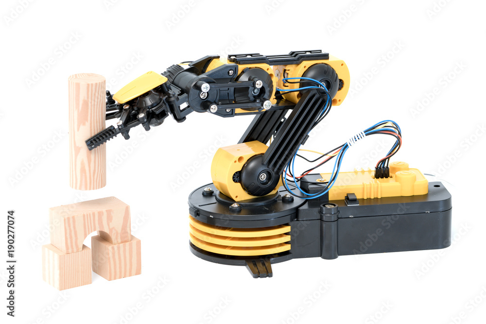 Poster plastic robot arm model