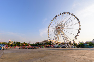 Ferris wheel in carnival park
