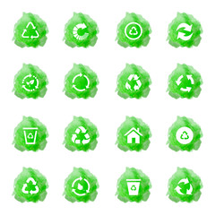 Recycling icons