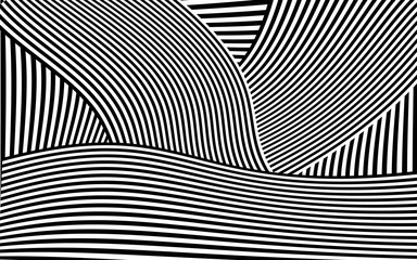 Zebra Design Black and White Stripes Vector