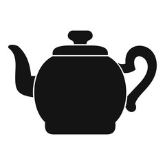 Teapot with cap icon. Simple illustration of teapot with cap vector icon for web