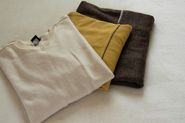 Mens casual warm pullover, space for text