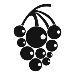 Isabella grapes icon. Simple illustration of isabella grapes vector icon for web
