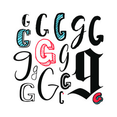 Obraz premium Letters G Set