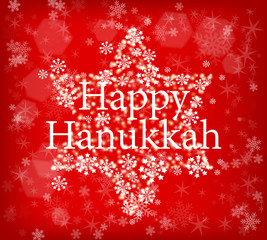Fototapeta na wymiar Hanukkah holiday poster. Vector illustration.