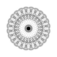 Abstract mandala pattern. Vector illustration.