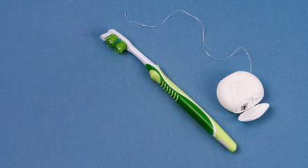 Dental Tooth Brush with dental floss