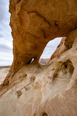 View of rocky landscape in Timna park, Israel
