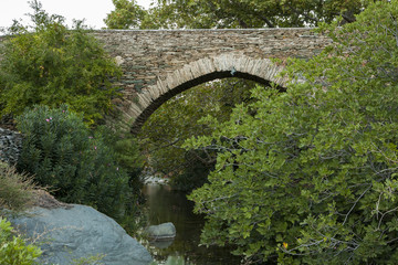 Fototapeta na wymiar Stone bridge Greece