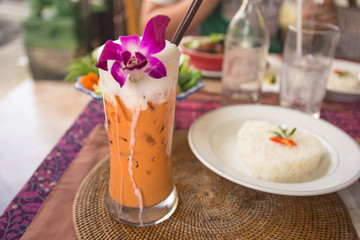 Milk thai tea.