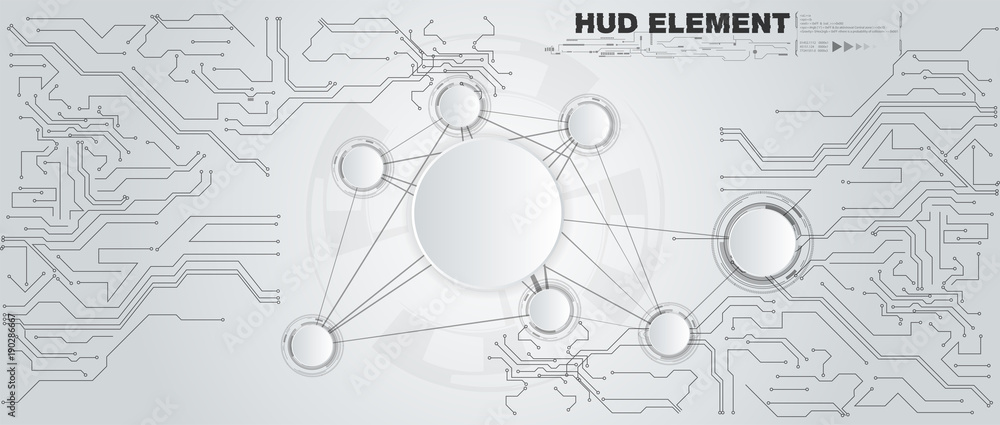 Poster vector digital technology concept. abstract background. eps10