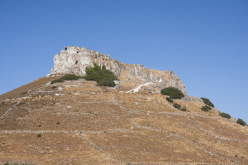 Fototapeta premium Ancient fortress Greece Andros 
