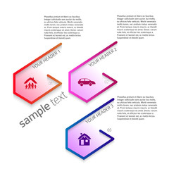 Modern Design style infographic template different kinds of insurance77