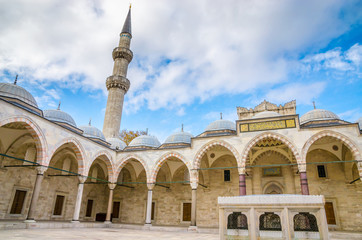 Suleymaniye mosque in Istanbul, Turkey