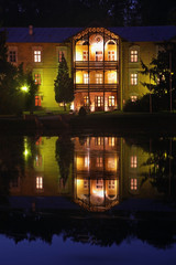  Spa park in Naleczow. Swietokrzyskie Voivodeship. Poland