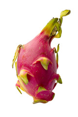 Fresh Dragon fruit or Pitaya on white background. isolated object