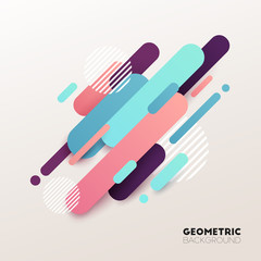 Abstract geometric background. Vector illustration.