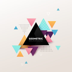 Abstract geometric background. Vector illustration.