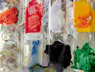 Detail einer Farbpalette